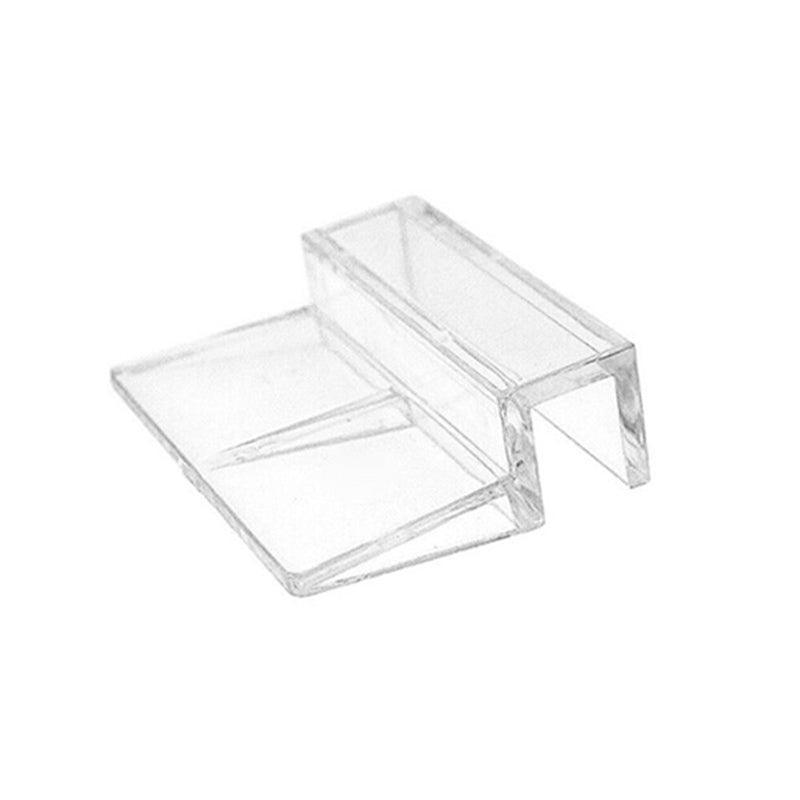 4Pcs Aquarium Fish Tank Glass Cover Support Holder Acrylic Clip Bracket 6/8/10/12mm - 6mm