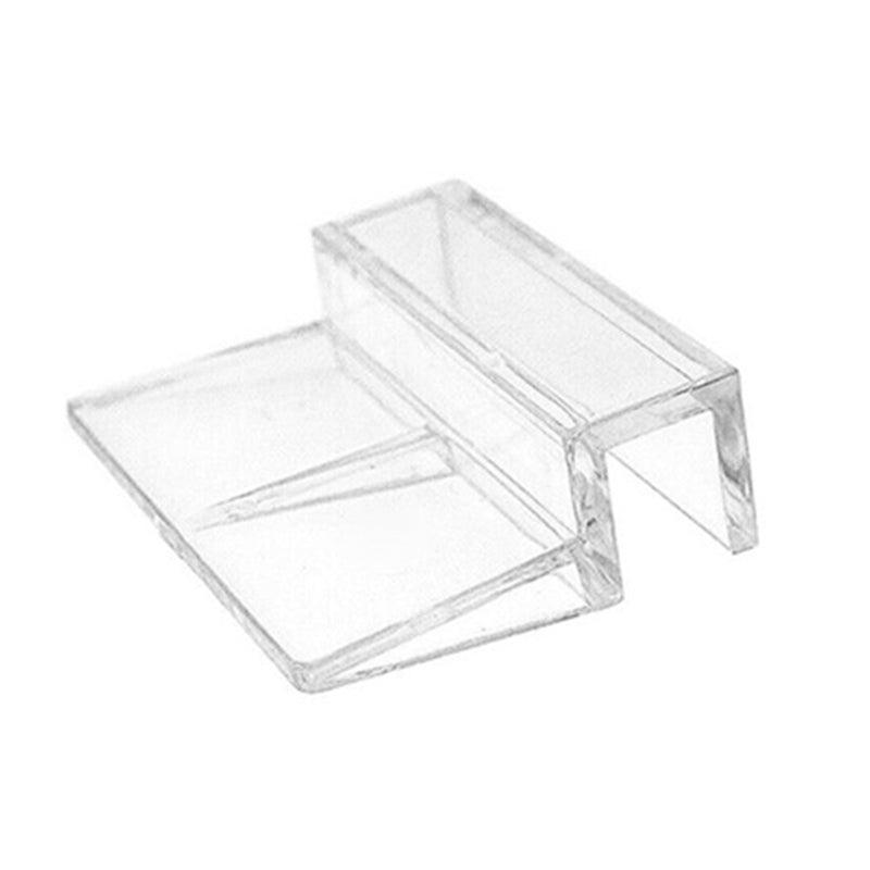 4Pcs Aquarium Fish Tank Glass Cover Support Holder Acrylic Clip Bracket 6/8/10/12mm - 6mm
