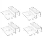4Pcs Aquarium Fish Tank Glass Cover Support Holder Acrylic Clip Bracket 6/8/10/12mm - 8mm