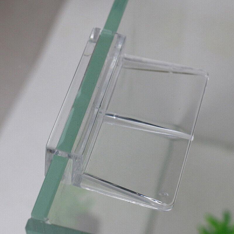 4Pcs Aquarium Fish Tank Glass Cover Support Holder Acrylic Clip Bracket 6/8/10/12mm - 8mm