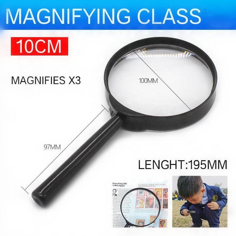 10cm Handheld Magnifying Glass Loupe for Optimal Reading Clarity V528-PLASTICMAGNIFYINGGLASS-963075