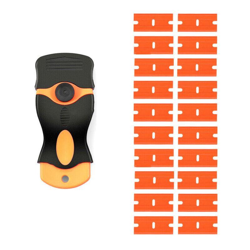 Plastic Razor Blade Scraper or Replacement Blades 10/20/30/50/100PCS Cleaning Tool - 1X Plastic Scraper V528-PLASTICSCRAPER-1PC-146751