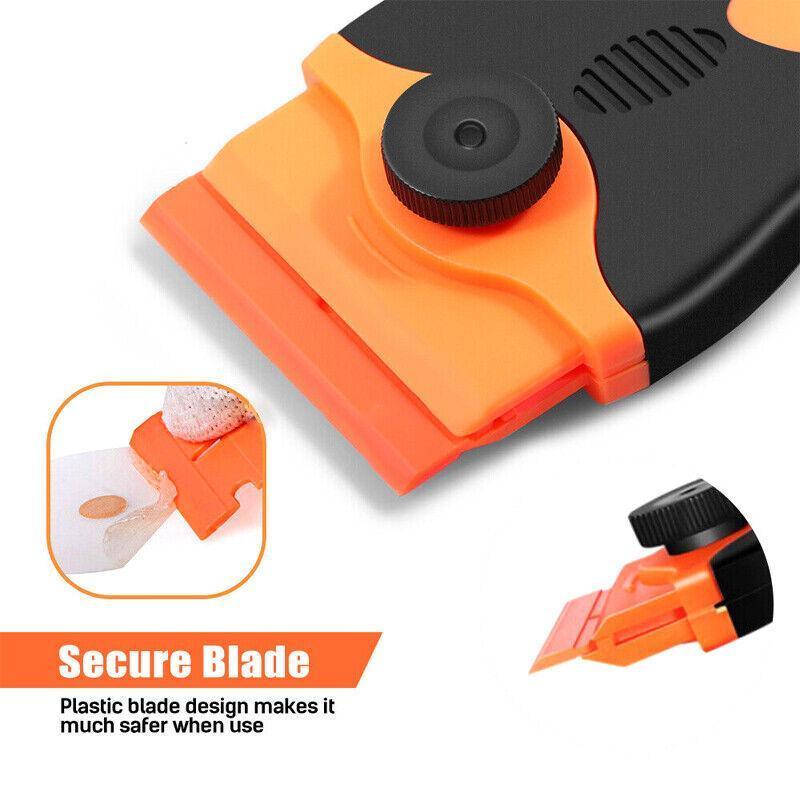 Plastic Razor Blade Scraper or Replacement Blades 10/20/30/50/100PCS Cleaning Tool - 1X Plastic Scraper V528-PLASTICSCRAPER-1PC-146751