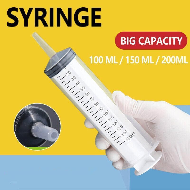 100-200Ml Reusable Hydroponics Nutrient Measuring Syringe - 100ML V528-PLASTICSYRINGE-100ML-565700