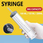 100-200Ml Reusable Hydroponics Nutrient Measuring Syringe - 100ML V528-PLASTICSYRINGE-100ML-565700