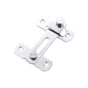 2 Sets 90 Degree Sliding Door Latch Lock Catch Kit for Home Use - Flat-Silver-L V528-PLATE-DRAWING-L-SCREWS-2SET-285169