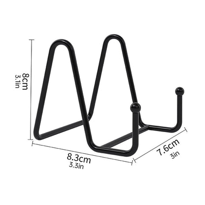 5pcs Plate Photo Frame Display Stand Mobile Phone Holder Base Pendulum Stand V528-PLATE-HOLDER-3-BLACK-5PCS-983960