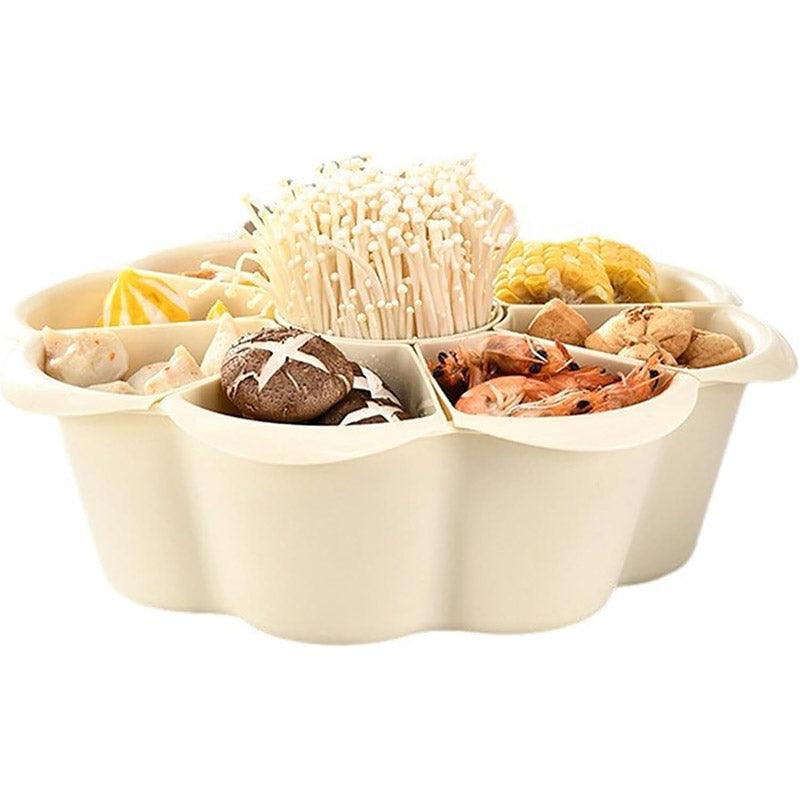 Multifunctional Hot Pot Platter 9 Grid Serving Dish Vegetable Snack Plate Tray V528-PLATTER-WHITE-478893