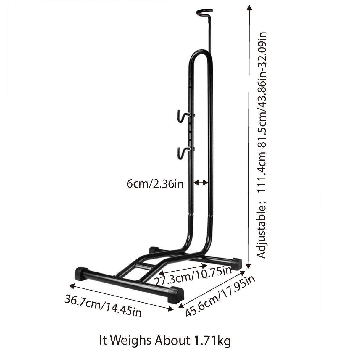 Mountain Bicycle Stand Parking Rack L Shaped Frame Bike Display Maintenance Tool V528-PLUG-IN-PARKING-RACK-751019