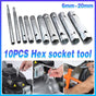 10PCS Spark Plug Wrench Set Hex Socket Spanner Tools for Bike Car and Home Use V528-PLUGPLUMBER-774084