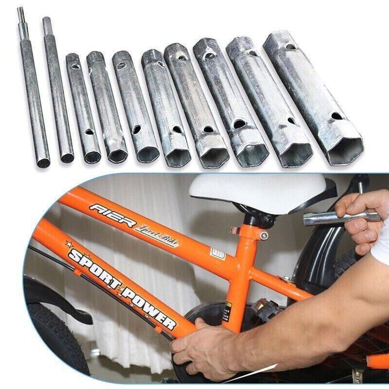 10PCS Spark Plug Wrench Set Hex Socket Spanner Tools for Bike Car and Home Use V528-PLUGPLUMBER-774084