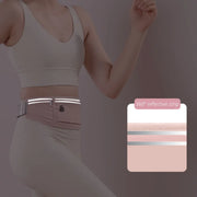 Running Waist Bag Mobile Phone Holder Fitness Sports Small Pouch Adjustable Belt - Dusty Pink V528-POCKET-DUSTY-PINK-356097