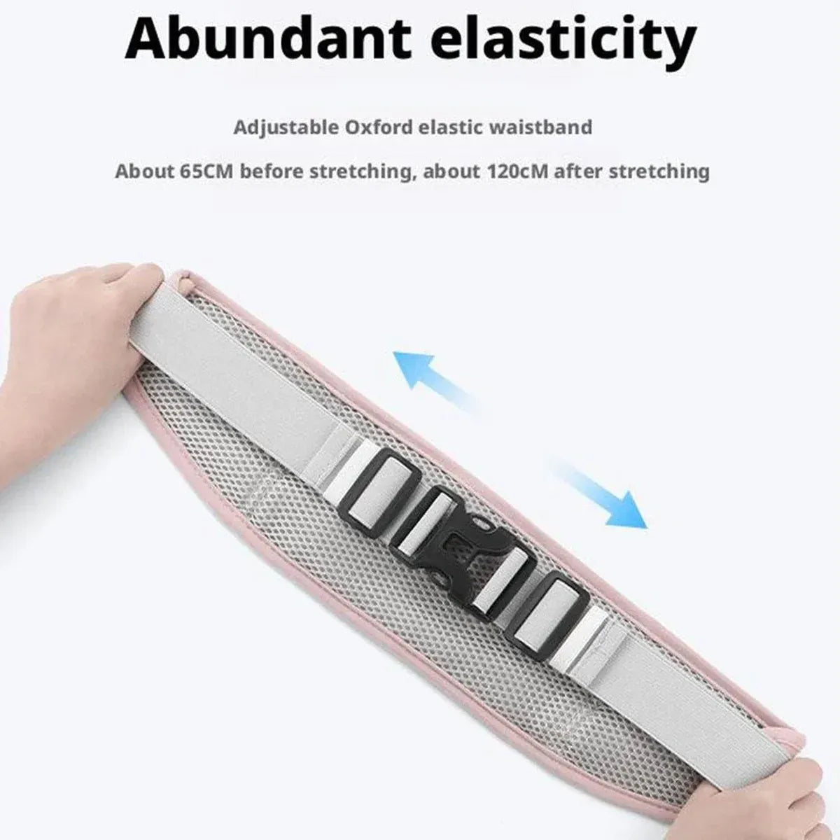 Running Waist Bag Mobile Phone Holder Fitness Sports Small Pouch Adjustable Belt - Light Blue V528-POCKET-LIGHT-BIUE-707623