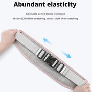Running Waist Bag Mobile Phone Holder Fitness Sports Small Pouch Adjustable Belt - Shining Grey V528-POCKET-SHINING-GREY-867254