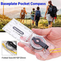 Baseplate Pocket Compass Military Orienteering Hiking Camping Maps Lensatic Army V528-POCKETCOMPASS-433450