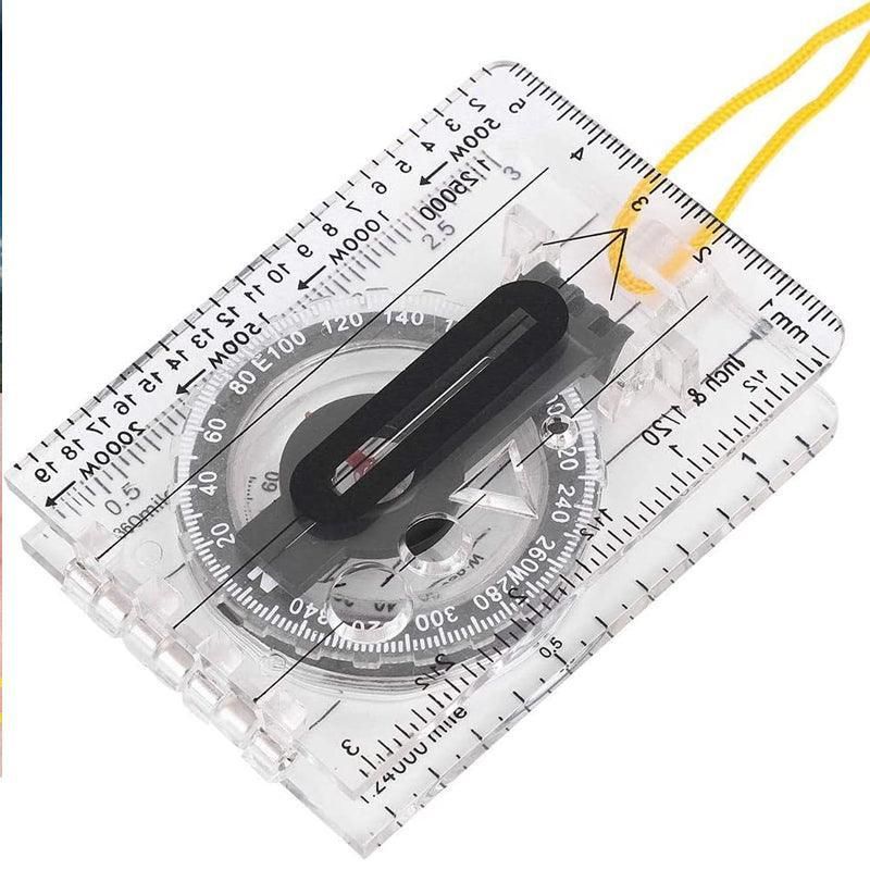 Baseplate Pocket Compass Military Orienteering Hiking Camping Maps Lensatic Army V528-POCKETCOMPASS-433450