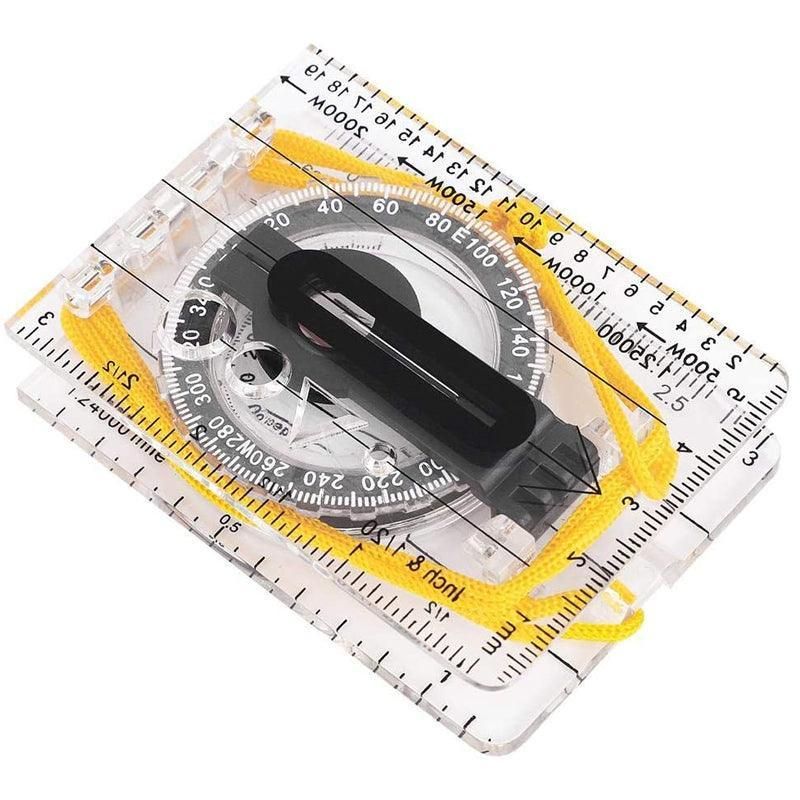 Baseplate Pocket Compass Military Orienteering Hiking Camping Maps Lensatic Army V528-POCKETCOMPASS-433450