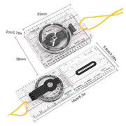 Baseplate Pocket Compass Military Orienteering Hiking Camping Maps Lensatic Army V528-POCKETCOMPASS-433450