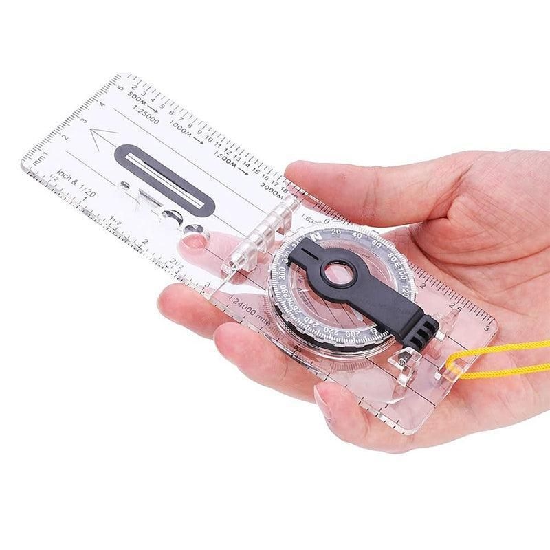 Baseplate Pocket Compass Military Orienteering Hiking Camping Maps Lensatic Army V528-POCKETCOMPASS-433450