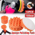 10x 150mm Sponge Polishing Pads 6Inch Waxing Buffing Set for Car Polisher Buffer V528-POLISHED-COTTON-10PCS-6IN-610836