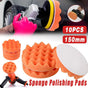 10x 150mm Sponge Polishing Pads 6Inch Waxing Buffing Set for Car Polisher Buffer V528-POLISHED-COTTON-10PCS-6IN-610836