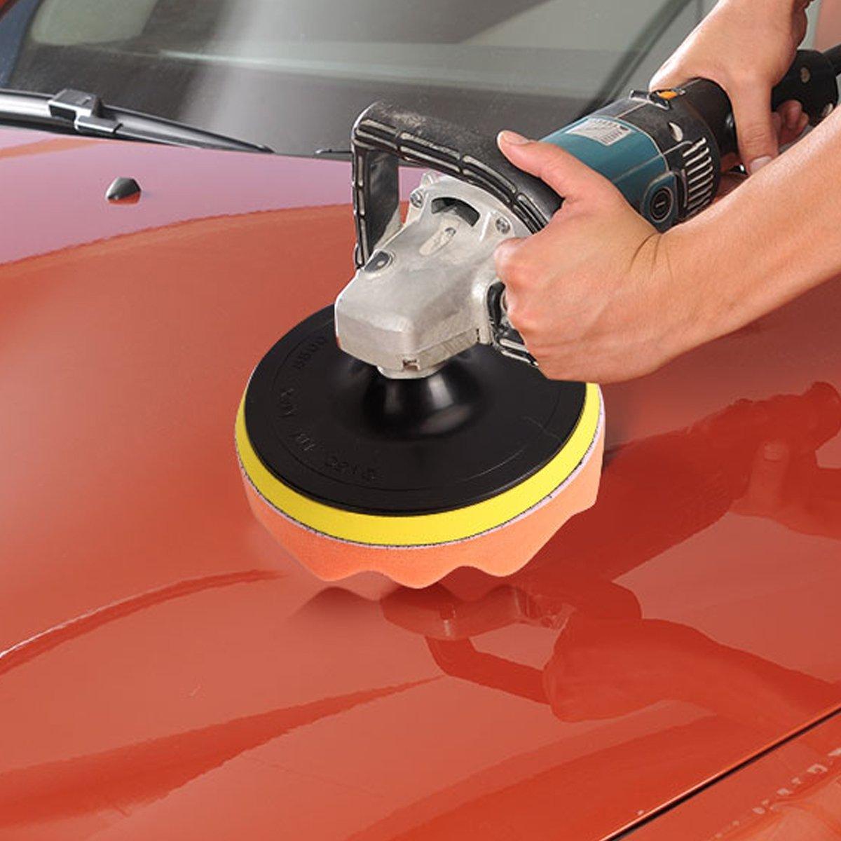 10x 150mm Sponge Polishing Pads 6Inch Waxing Buffing Set for Car Polisher Buffer V528-POLISHED-COTTON-10PCS-6IN-610836