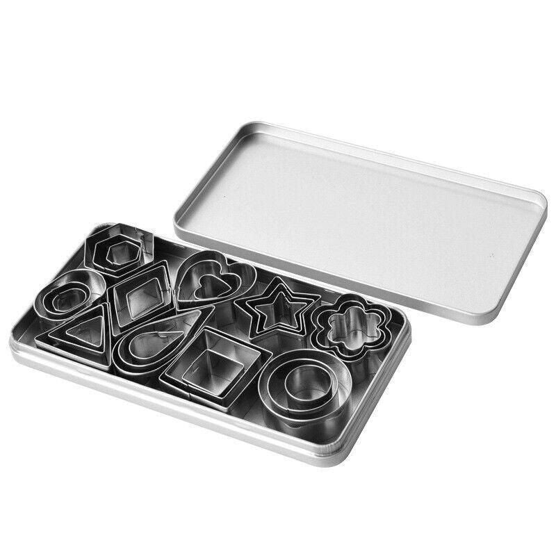30X Polymer Clay Cutter Stainless Steel Geometry Pottery Tool Cutting Mould Diy V528-POLYMERCLAYCUTTER-787753