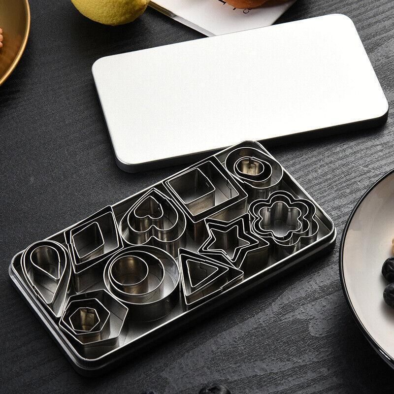 30X Polymer Clay Cutter Stainless Steel Geometry Pottery Tool Cutting Mould Diy V528-POLYMERCLAYCUTTER-787753