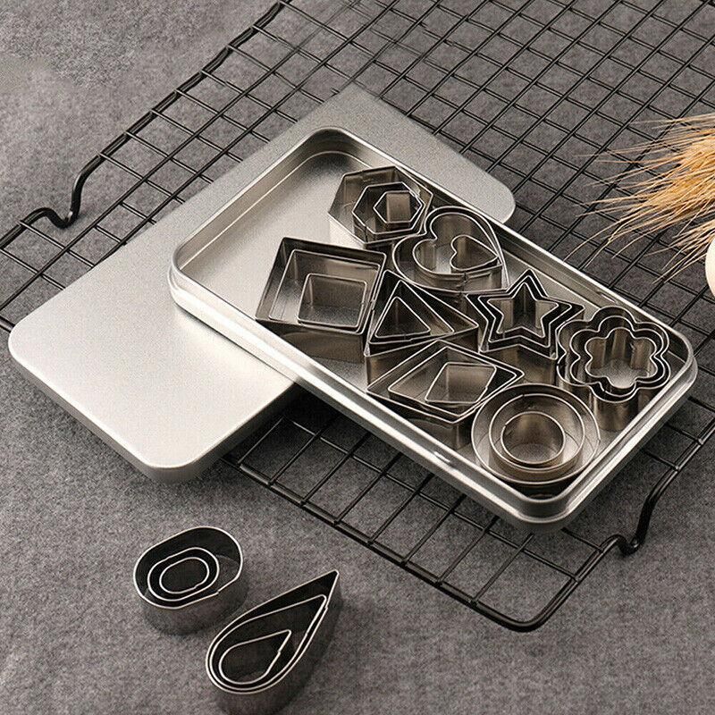 30X Polymer Clay Cutter Stainless Steel Geometry Pottery Tool Cutting Mould Diy V528-POLYMERCLAYCUTTER-787753