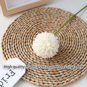 12pcs Artificial Dandelion Fake Flower Simulation Arrangement Desktop Decoration - Blue V528-POMPON-BLUE-12PCS-195692