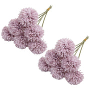 12pcs Artificial Dandelion Fake Flower Simulation Arrangement Desktop Decoration - Blue V528-POMPON-BLUE-12PCS-195692