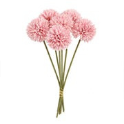12pcs Artificial Dandelion Fake Flower Simulation Arrangement Desktop Decoration - Pink V528-POMPON-DARK-PINK-12PCS-629239