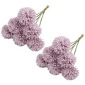 12pcs Artificial Dandelion Fake Flower Simulation Arrangement Desktop Decoration - Purple V528-POMPON-PURPLE-12PCS-905004