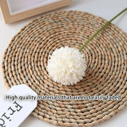 12pcs Artificial Dandelion Fake Flower Simulation Arrangement Desktop Decoration - White V528-POMPON-WHITE-12PCS-948221