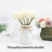 12pcs Artificial Dandelion Fake Flower Simulation Arrangement Desktop Decoration - White V528-POMPON-WHITE-12PCS-948221