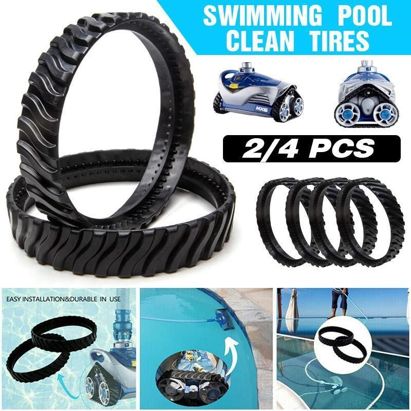 2/4PCS Replacement Pool Cleaner Tires for Zodiac MX6 MX8 R0526100 Tracks - 2PCS V528-POOLCLEANINGTIRES-2PCS-361120