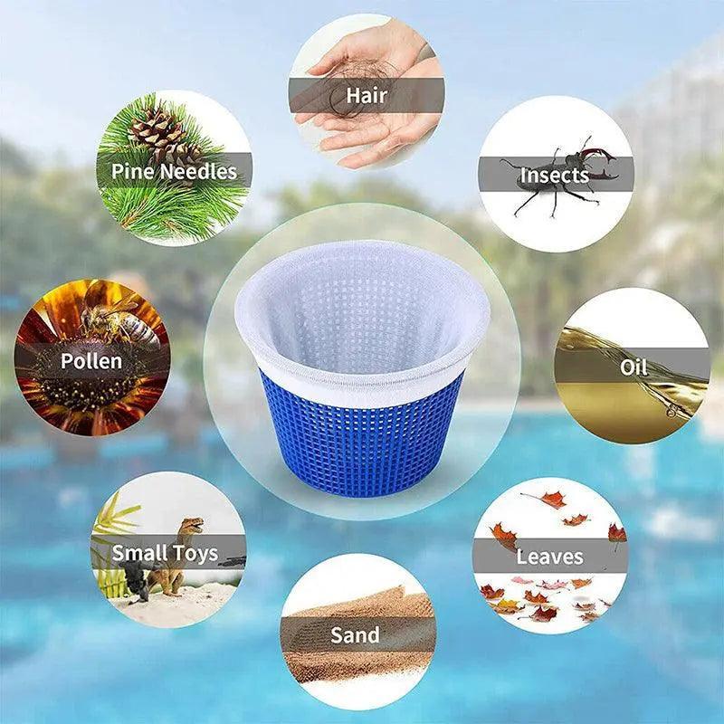 Pool Skimmer Socks for Filter Basket Debris Net Bags 5 to 30 Pieces - 5PCS V528-POOLSKIMMERSOCK-5PCS-645641