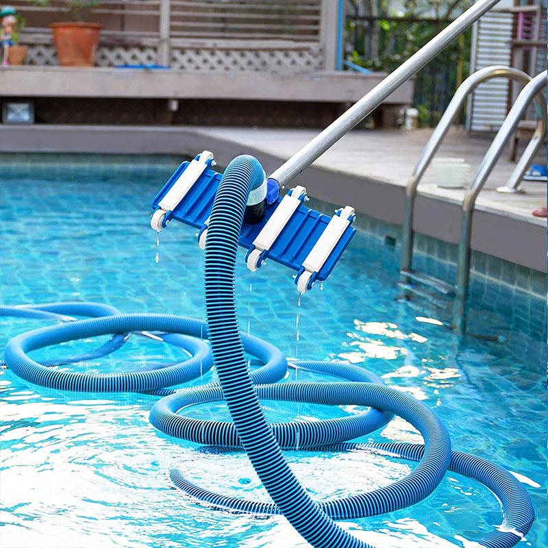 Heavy Duty Flexible Pool Vacuum Head with Wheels for 38mm Hose V528-POOLVACUUMCLEANERHEAD-504377