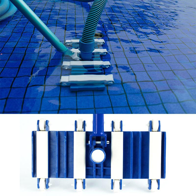 Heavy Duty Flexible Pool Vacuum Head with Wheels for 38mm Hose V528-POOLVACUUMCLEANERHEAD-504377