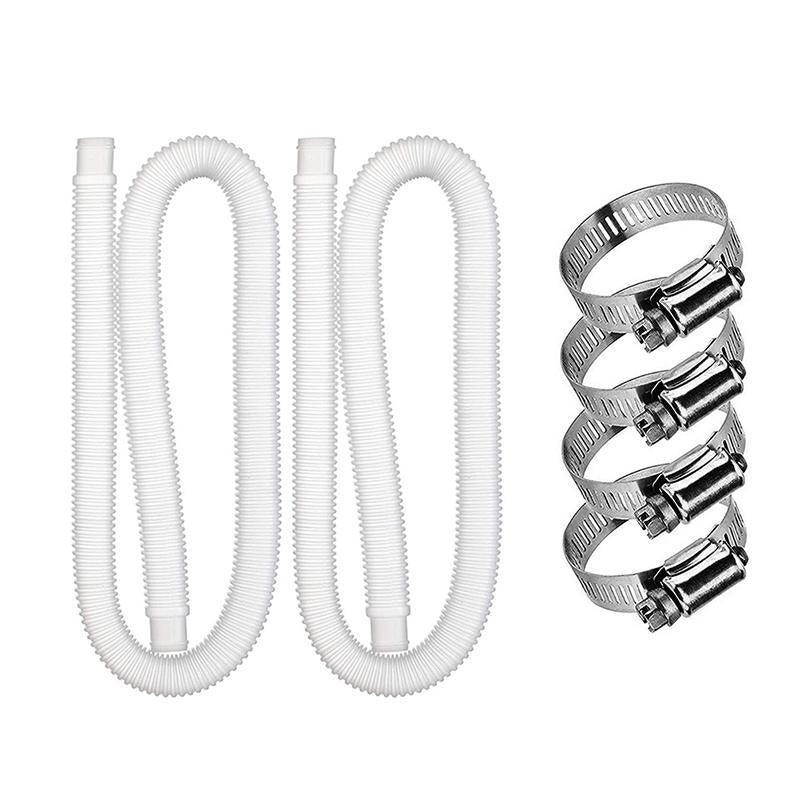 2 x Genuine Intex Hose Pipe for Above Ground Swimming Pool Pump Filter 32mm V528-POOLWATERPIPE-2PCS-187264