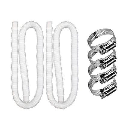 2 x Genuine Intex Hose Pipe for Above Ground Swimming Pool Pump Filter 32mm V528-POOLWATERPIPE-2PCS-187264