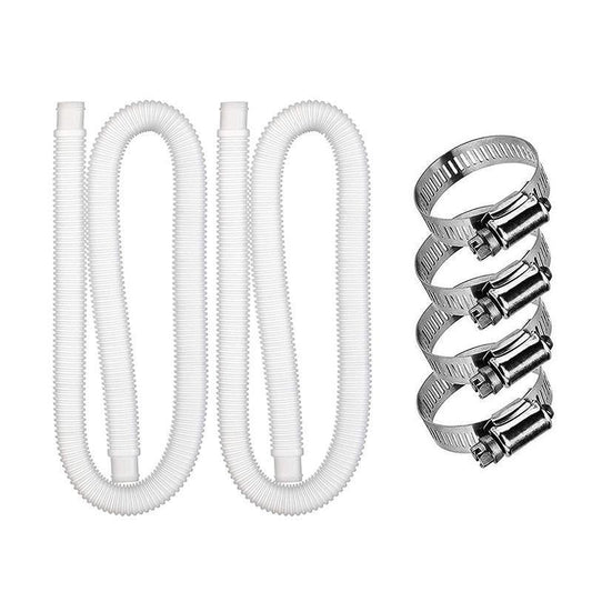 2 x Genuine Intex Hose Pipe for Above Ground Swimming Pool Pump Filter 32mm V528-POOLWATERPIPE-2PCS-187264