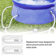 2 x Genuine Intex Hose Pipe for Above Ground Swimming Pool Pump Filter 32mm V528-POOLWATERPIPE-2PCS-187264