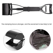 Long Handle Pet Pooper Scooper with Clamping Jaw for Dog Waste Pickup Outdoor Use V528-POOSCOOPER