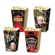 24 PCS Movie Night Snack Trays Popcorn Food Drink Holder Cinema Party Supplies - 24pcs-BM006 V528-POPCORN-CASE-24PCS-BM006 -839541