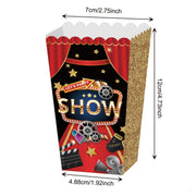 24 PCS Movie Night Snack Trays Popcorn Food Drink Holder Cinema Party Supplies - 24pcs-KY001 V528-POPCORN-CASE-24PCS-KY001-883716