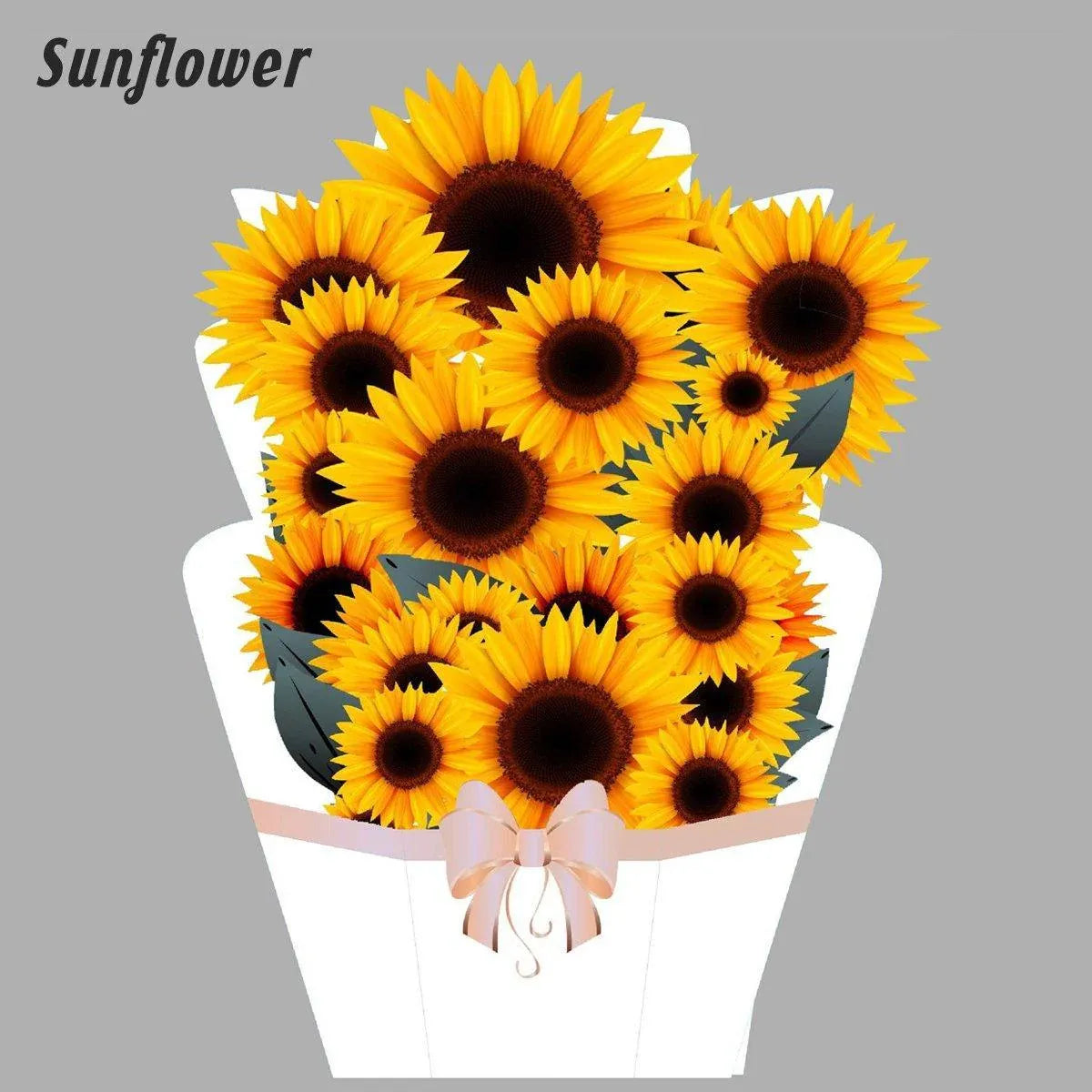 New Style 3D Pop Up Cards Paper Flower Bouquet Greeting Card for All Occasions - Poppy V528-POPPY-51283