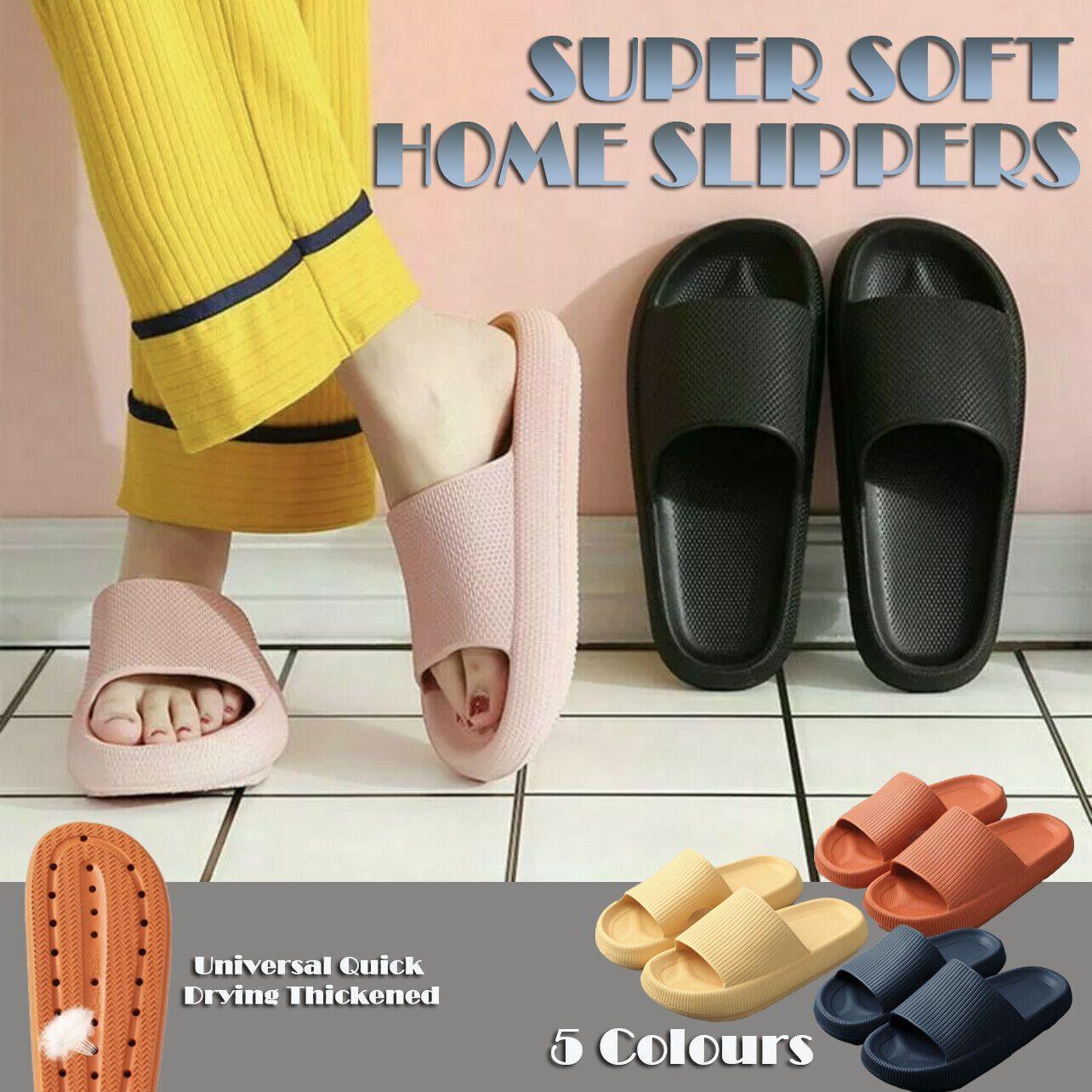 Ultra-Soft Pillow Slides EVA Slippers for Indoor Outdoor Use - Thick Anti-Slip Sole - Orange 36-37 V528-POR-ORANGE36-3718639