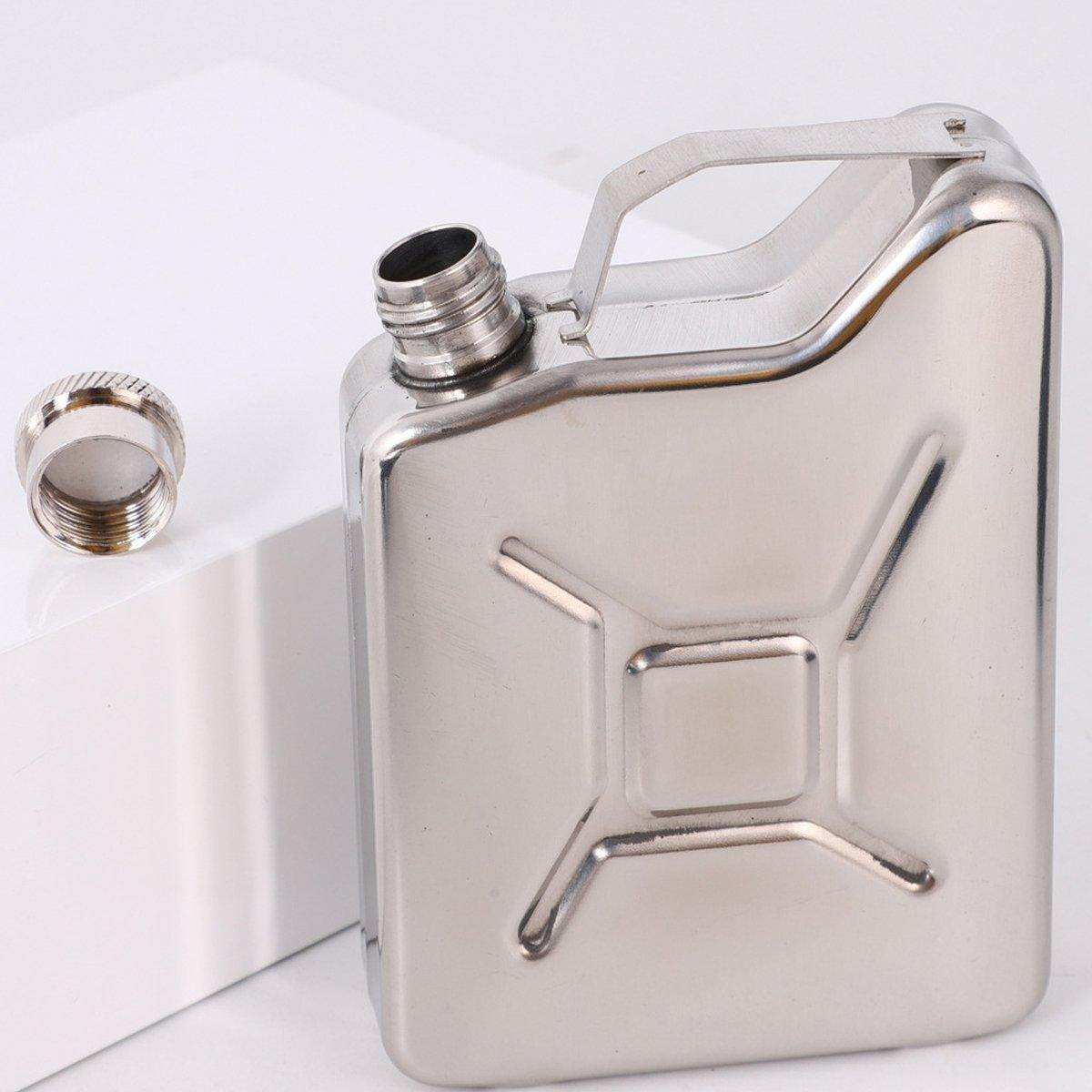 146ml Portable Outdoor Camping Oil Can Thick Stainless Steel Fuel Bottle Flask V528-PORTABLE-WINE-POT-388836