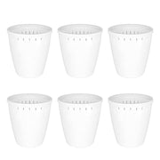 6pcs Self Watering Flowerpot Breathable Planter Indoor Outdoor Garden Basin V528-POT-6PCS-WHITE-544790